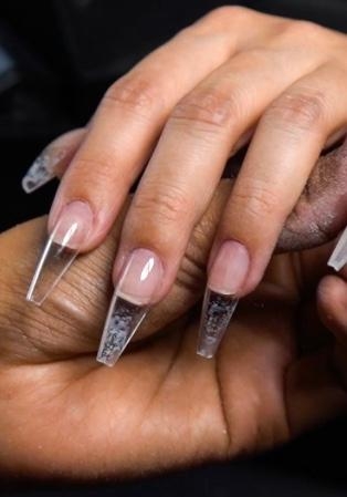 gel extensions acrylic nails calgel magpie full on tips flex gel colour gel